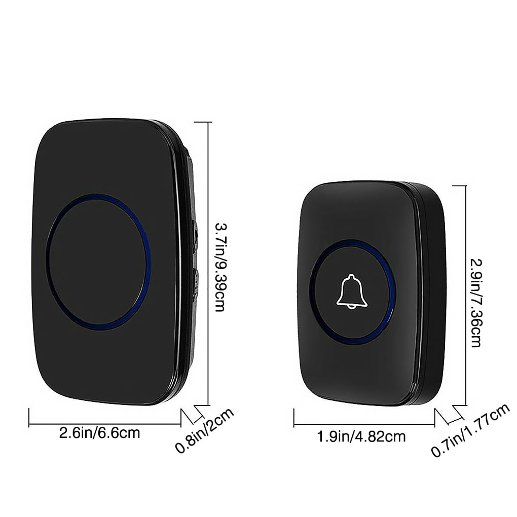 Latest Wireless Waterproof Smart Doorbell 32 Songs 3 Transmitters 2 Receivers